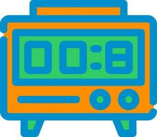 digitaal stopwatch creatief icoon ontwerp vector