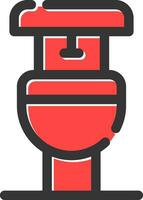 toilet creatief icoon ontwerp vector