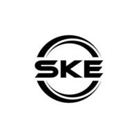 ske brief logo ontwerp, inspiratie voor een uniek identiteit. modern elegantie en creatief ontwerp. watermerk uw succes met de opvallend deze logo. vector