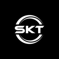 sk brief logo ontwerp, inspiratie voor een uniek identiteit. modern elegantie en creatief ontwerp. watermerk uw succes met de opvallend deze logo. vector