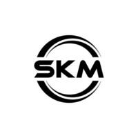 skm brief logo ontwerp, inspiratie voor een uniek identiteit. modern elegantie en creatief ontwerp. watermerk uw succes met de opvallend deze logo. vector