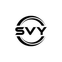 svy brief logo ontwerp, inspiratie voor een uniek identiteit. modern elegantie en creatief ontwerp. watermerk uw succes met de opvallend deze logo. vector