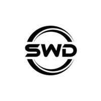 swd brief logo ontwerp, inspiratie voor een uniek identiteit. modern elegantie en creatief ontwerp. watermerk uw succes met de opvallend deze logo. vector