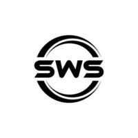 sws brief logo ontwerp, inspiratie voor een uniek identiteit. modern elegantie en creatief ontwerp. watermerk uw succes met de opvallend deze logo. vector