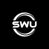 swu brief logo ontwerp, inspiratie voor een uniek identiteit. modern elegantie en creatief ontwerp. watermerk uw succes met de opvallend deze logo. vector