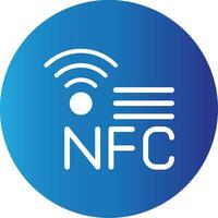 nfc creatief icoon ontwerp vector