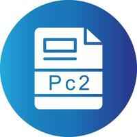 pc2 creatief icoon ontwerp vector