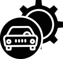 auto onderhoud solide en glyph vector illustratie