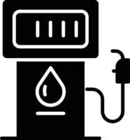 benzine stapelbed solide en glyph vector illustratie