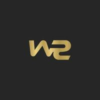 alfabet brieven initialen monogram logo wz, zw, z en w vector