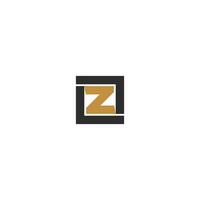 alfabet initialen logo zl, lz, z en l vector