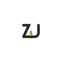 alfabet brieven initialen monogram logo zj, jz, z en j vector