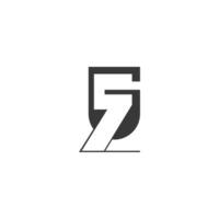 gz, zg, g en z abstract eerste monogram brief alfabet logo ontwerp vector