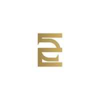 alfabet letters initialen monogram logo ez, ze, e en z vector