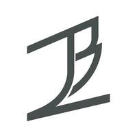 alfabet brieven initialen monogram logo bz, zb, z en b vector