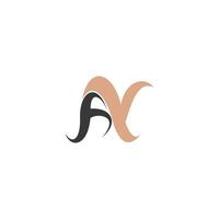 alfabet letters initialen monogram logo ay, ya, a en y vector