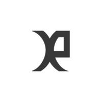 alfabet initialen logo xe, ex, e en X vector