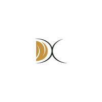 dx, xd, d en X abstract eerste monogram brief alfabet logo ontwerp vector