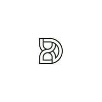 dx, xd, d en X abstract eerste monogram brief alfabet logo ontwerp vector