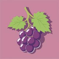 Purper druif tekenfilm clip art vector illustratie