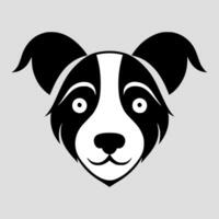 schattig hond vector zwart en wit tekenfilm karakter ontwerp verzameling. wit achtergrond. huisdieren, dieren.