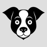 schattig hond vector zwart en wit tekenfilm karakter ontwerp verzameling. wit achtergrond. huisdieren, dieren.