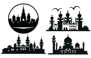 hyderabad Indië stad silhouet, hyderabad vector silhouet reeks