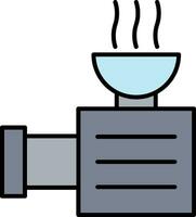 vlees Slijper lijn gevulde icoon vector