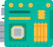 moederbord lijn gevulde icoon vector