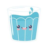 schattig waterglas vector