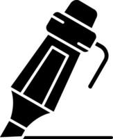 markeerstift glyph-pictogram vector