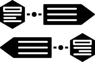 infographic elementen glyph icoon vector