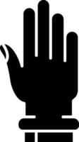 hand glyph icoon vector