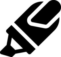 markeerstift glyph-pictogram vector