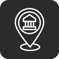 bank locatie vector pictogram