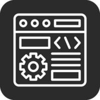 browser instelling vector icoon