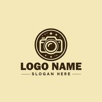 fotografie logo icoon studio fotograaf foto bedrijf merk logotype modern logo sjabloon bewerkbare vector