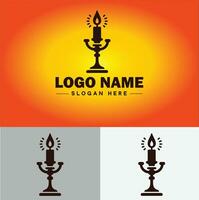 lamp logo lamp licht icoon bedrijf merk bedrijf logo sjabloon bewerkbare vector