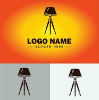 lamp logo lamp licht icoon bedrijf merk bedrijf logo sjabloon bewerkbare vector