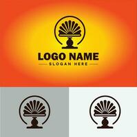 lamp logo lamp licht icoon bedrijf merk bedrijf logo sjabloon bewerkbare vector