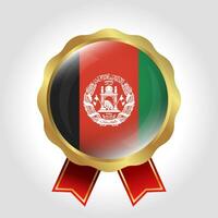 creatief afghanistan vlag etiket vector ontwerp