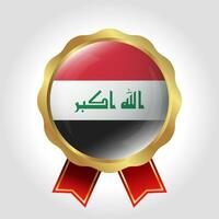 creatief Irak vlag etiket vector ontwerp