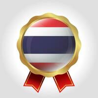 creatief Thailand vlag etiket vector ontwerp