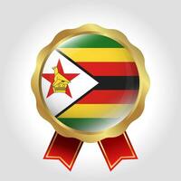 creatief Zimbabwe vlag etiket vector ontwerp