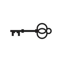 luxe Koninklijk sleutel logo of icoon ontwerp vector