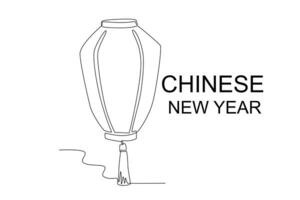 langgevormd lantaarns voor Chinese nieuw jaar vector