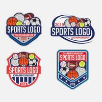 sport- logo insigne en sticker vector