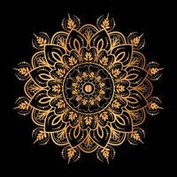 luxe gouden mandala-ontwerp vector