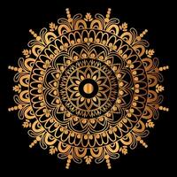 luxe gouden mandala-ontwerp vector