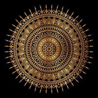 luxe gouden mandala-ontwerp vector